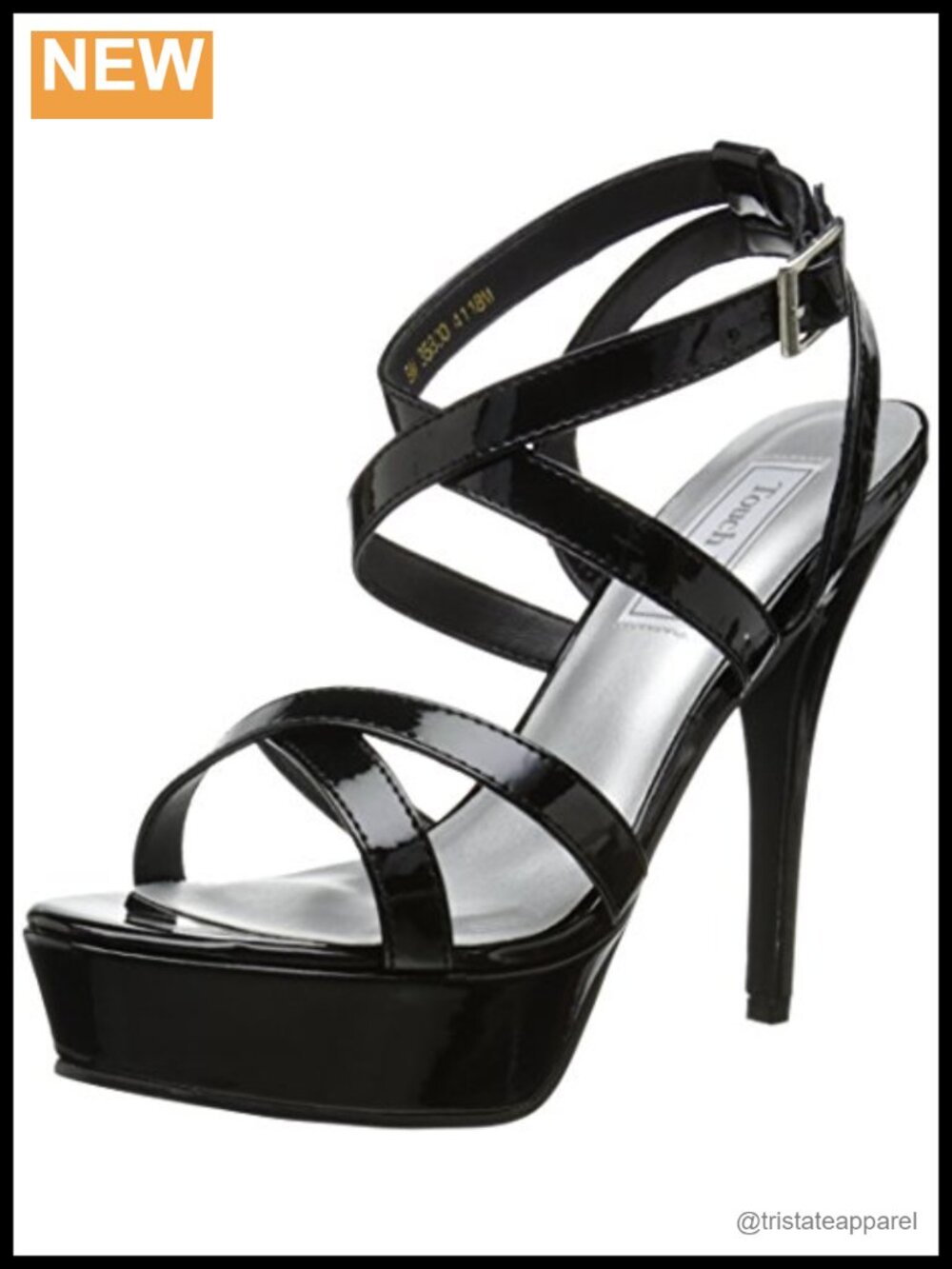Womens Platform Sandal 5in Stiletto Heel Open Toe Buckle Dressy Shoe